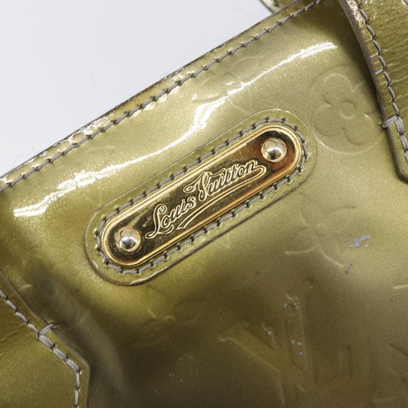 LOUIS VUITTON Monogram Vernis Wilshire PM Hand Bag Veil bronze LV Auth 202838