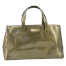 LOUIS VUITTON Monogram Vernis Wilshire PM Hand Bag Veil bronze LV Auth 202838-2