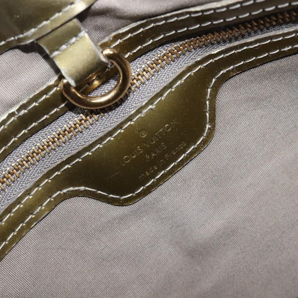 LOUIS VUITTON Monogram Vernis Wilshire PM Hand Bag Veil bronze LV Auth 202838