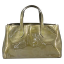 LOUIS VUITTON Monogram Vernis Wilshire PM Hand Bag Veil bronze LV Auth 202838-3