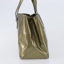 LOUIS VUITTON Monogram Vernis Wilshire PM Hand Bag Veil bronze LV Auth 202838-4