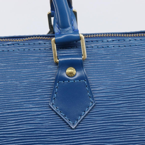 LOUIS VUITTON Epi Speedy 30 Hand Bag Toledo Blue M43005 LV Auth 202839V