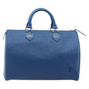 LOUIS VUITTON Epi Speedy 30 Hand Bag Toledo Blue M43005 LV Auth 202839V-2