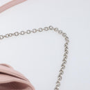 TIFFANY&Co. Return to Chain Shoulder Bag Leather 2way Pink Silver Auth 202840A-11