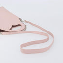 TIFFANY&Co. Return to Chain Shoulder Bag Leather 2way Pink Silver Auth 202840A-13