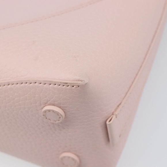 TIFFANY&Co. Return to Chain Shoulder Bag Leather 2way Pink Silver Auth 202840A