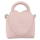 TIFFANY&Co. Return to Chain Shoulder Bag Leather 2way Pink Silver Auth 202840A-2