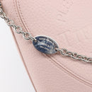 TIFFANY&Co. Return to Chain Shoulder Bag Leather 2way Pink Silver Auth 202840A-21