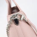 TIFFANY&Co. Return to Chain Shoulder Bag Leather 2way Pink Silver Auth 202840A-22