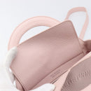 TIFFANY&Co. Return to Chain Shoulder Bag Leather 2way Pink Silver Auth 202840A-23