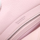 TIFFANY&Co. Return to Chain Shoulder Bag Leather 2way Pink Silver Auth 202840A-24