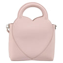 TIFFANY&Co. Return to Chain Shoulder Bag Leather 2way Pink Silver Auth 202840A-3