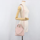 TIFFANY&Co. Return to Chain Shoulder Bag Leather 2way Pink Silver Auth 202840A-30