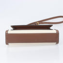 BURBERRY Hand Bag Canvas Beige Gold Tone Auth 202843-12