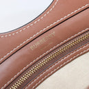 BURBERRY Hand Bag Canvas Beige Gold Tone Auth 202843-20