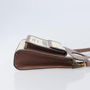 BURBERRY Hand Bag Canvas Beige Gold Tone Auth 202843-4