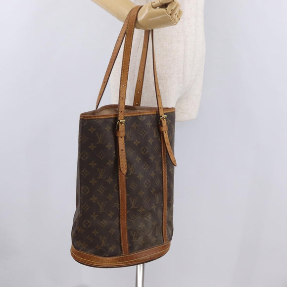 LOUIS VUITTON Monogram Bucket GM Shoulder Bag M42236 LV Auth 202847