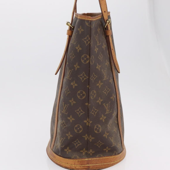 LOUIS VUITTON Monogram Bucket GM Shoulder Bag M42236 LV Auth 202847