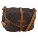 LOUIS VUITTON Monogram Saumur 30 Shoulder Bag M42256 LV Auth 202848-1