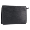 LOUIS VUITTON Epi Pochette Homme Clutch Bag Black M52522 LV Auth 202850-1