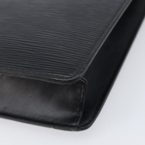LOUIS VUITTON Epi Pochette Homme Clutch Bag Black M52522 LV Auth 202850