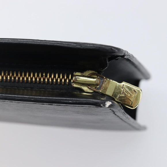 LOUIS VUITTON Epi Pochette Homme Clutch Bag Black M52522 LV Auth 202850