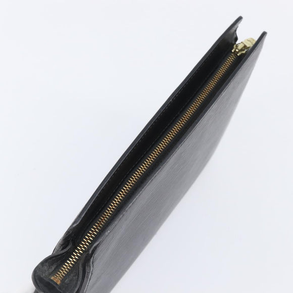 LOUIS VUITTON Epi Pochette Homme Clutch Bag Black M52522 LV Auth 202850