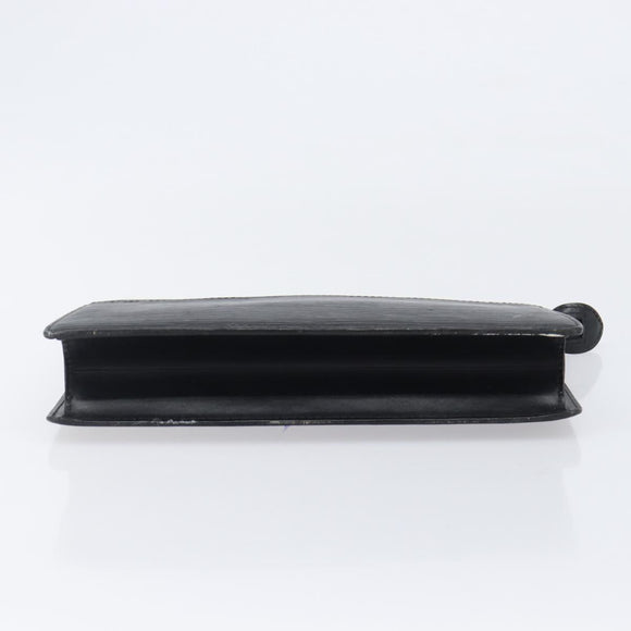 LOUIS VUITTON Epi Pochette Homme Clutch Bag Black M52522 LV Auth 202850