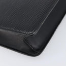 LOUIS VUITTON Epi Pochette Homme Clutch Bag Black M52522 LV Auth 202850-14