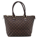 LOUIS VUITTON Damier Ebene Saleya PM Tote Bag N51183 LV Auth 202851-2