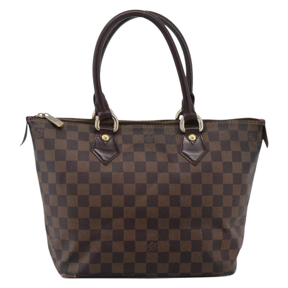 LOUIS VUITTON Damier Ebene Saleya PM Tote Bag N51183 LV Auth 202851