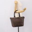 LOUIS VUITTON Damier Ebene Saleya PM Tote Bag N51183 LV Auth 202851-21