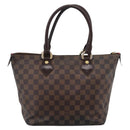 LOUIS VUITTON Damier Ebene Saleya PM Tote Bag N51183 LV Auth 202851-3