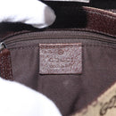 GUCCI GG Canvas Waist Bag Beige Silver 131236 Auth 202852-23