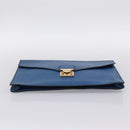 LOUIS VUITTON Epi Porte Documents Senateur Clutch Bag Blue M54455 LV Auth 202853-6