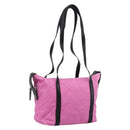 PRADA Shoulder Bag Nylon Pink Black Auth 202854-1