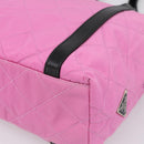 PRADA Shoulder Bag Nylon Pink Black Auth 202854-10