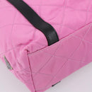 PRADA Shoulder Bag Nylon Pink Black Auth 202854-13