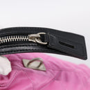 PRADA Shoulder Bag Nylon Pink Black Auth 202854-15