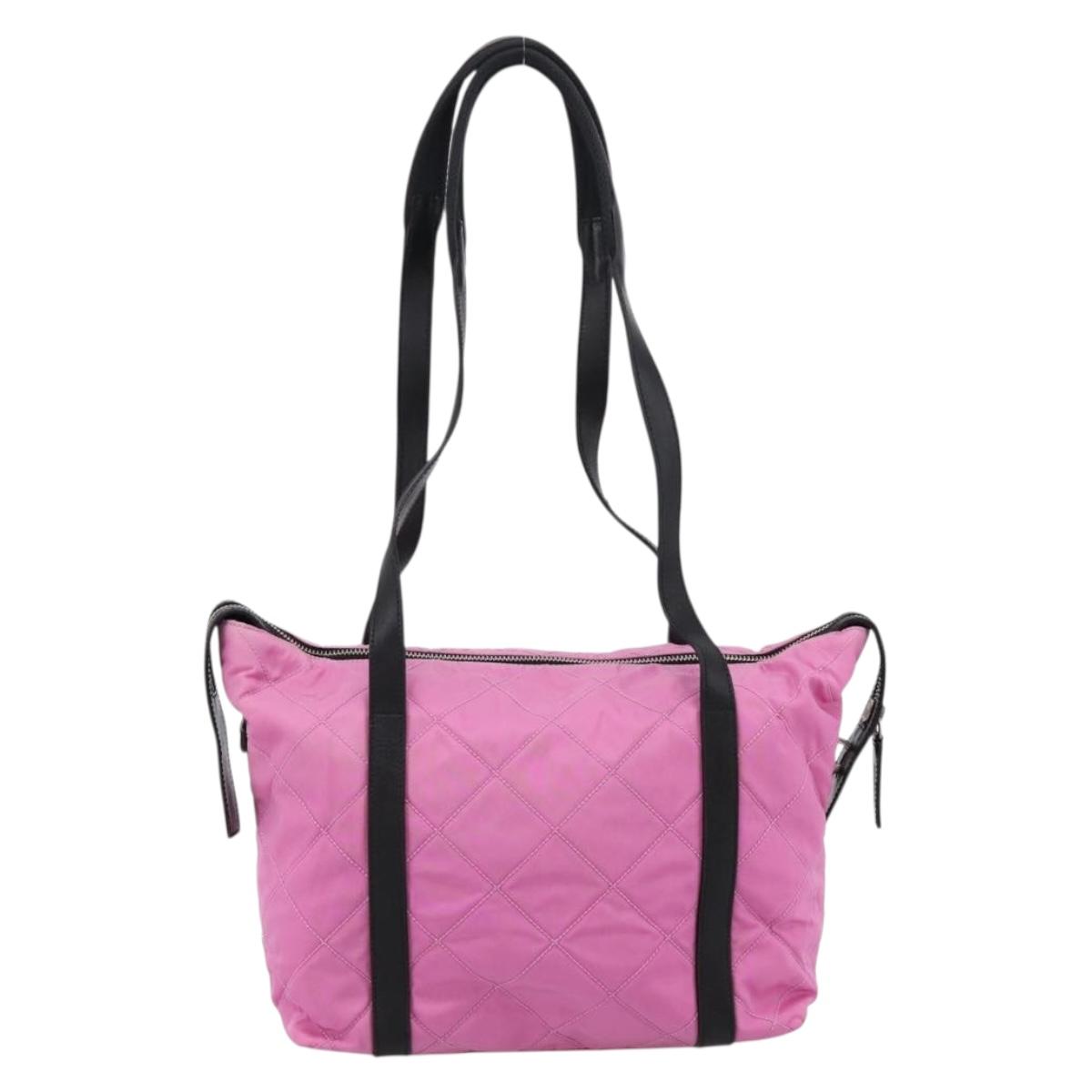 PRADA Shoulder Bag Nylon Pink Black Auth 202854 | Brand Street Tokyo