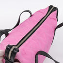 PRADA Shoulder Bag Nylon Pink Black Auth 202854-6