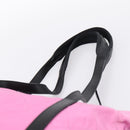 PRADA Shoulder Bag Nylon Pink Black Auth 202854-8