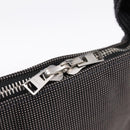 HERMES Her Line Porte Documents Hand Bag Canvas Gray Silver Auth 202855A-14