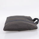 HERMES Her Line Porte Documents Hand Bag Canvas Gray Silver Auth 202855A-5