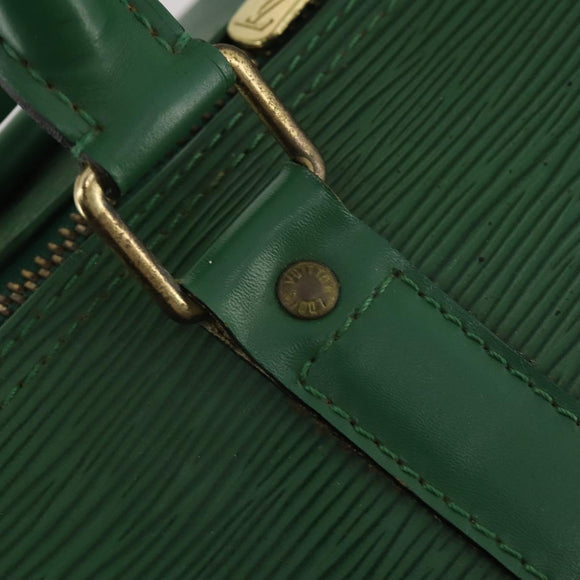 LOUIS VUITTON Epi Keepall 45 Boston Bag Green M42974 LV Auth 202856