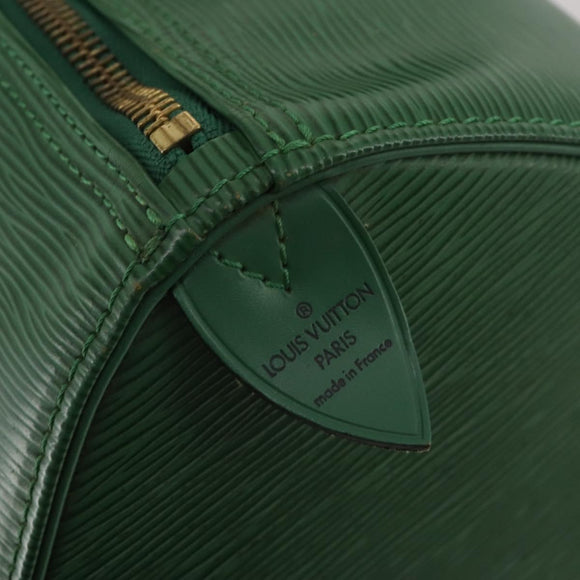 LOUIS VUITTON Epi Keepall 45 Boston Bag Green M42974 LV Auth 202856