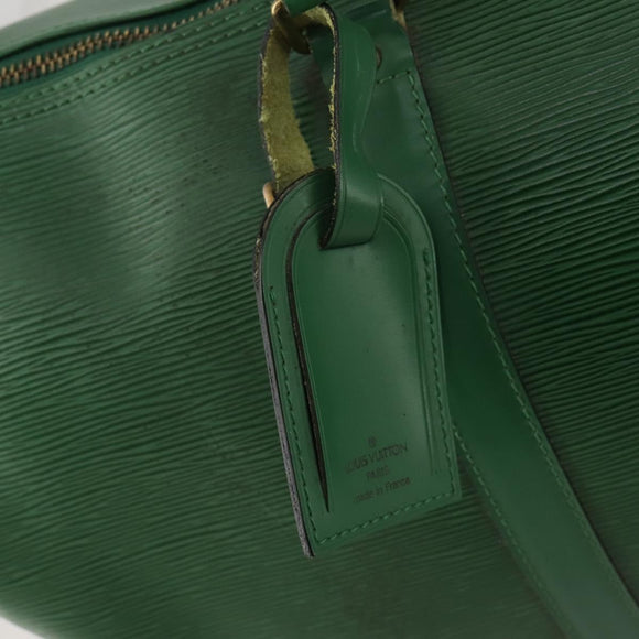 LOUIS VUITTON Epi Keepall 45 Boston Bag Green M42974 LV Auth 202856