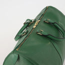 LOUIS VUITTON Epi Keepall 45 Boston Bag Green M42974 LV Auth 202856-6