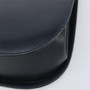 Salvatore Ferragamo Gancini Hand Bag Leather 2way Navy Gold Tone Auth 202857V-14