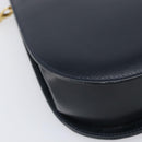 Salvatore Ferragamo Gancini Hand Bag Leather 2way Navy Gold Tone Auth 202857V-15